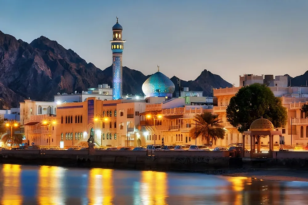 تصویر زیبایی از شب کشور عمان است