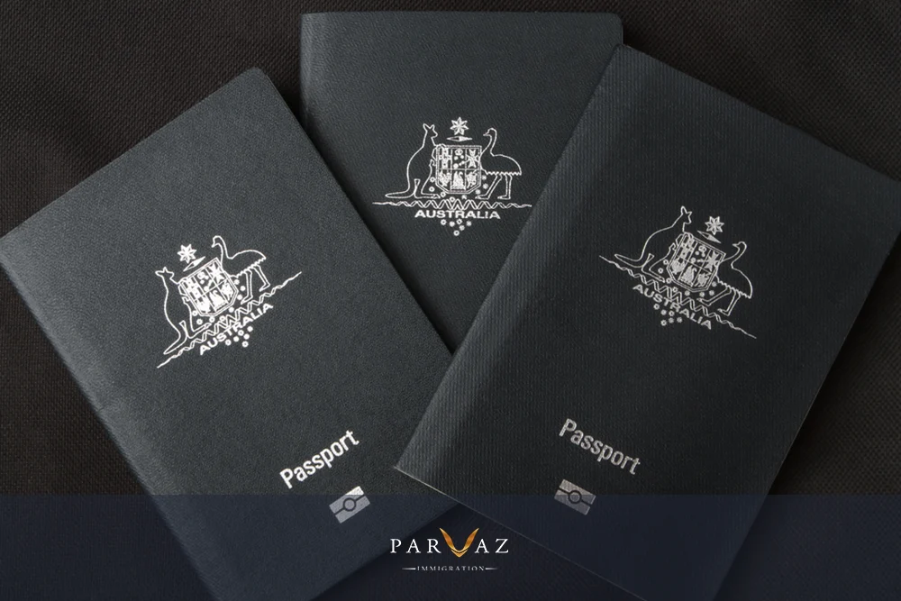 تصویری از پاسپورت های استرالیا